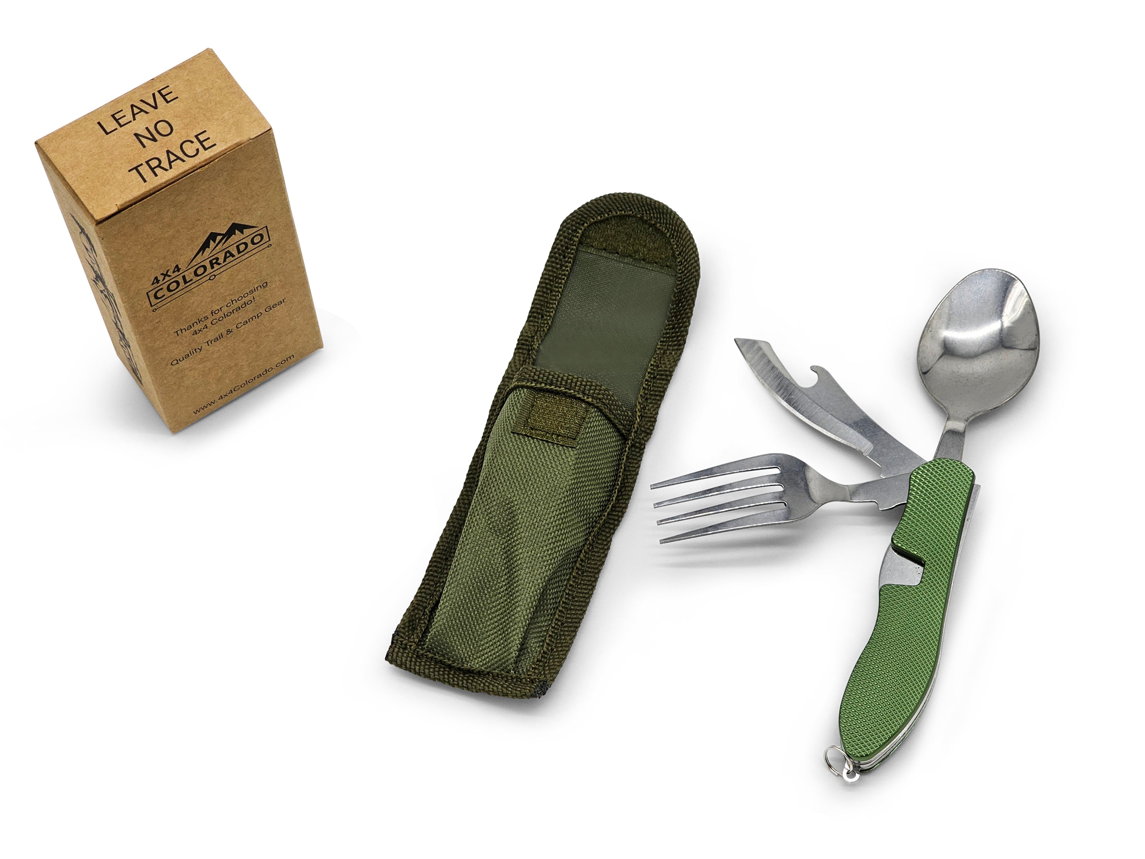 4X4 Colorado 4-1 Camping Utensil - Fork, Spoon, Knife, Bottle Opener