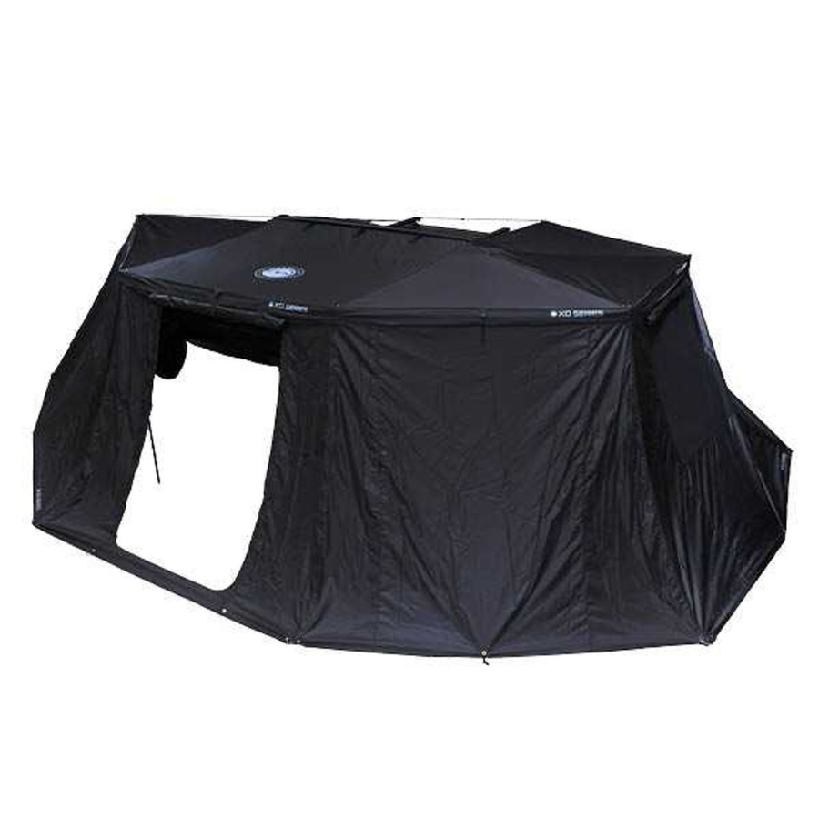 OVS XD Nomadic 270 Degree Awning & Wall Kit Combo - Lights, Black Out, Black Body , Trim, and Travel Cover with awning walls