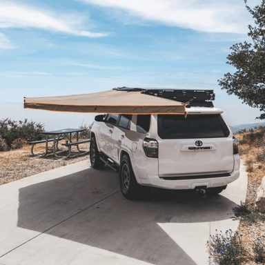 Tuff Stuff Overland 180 Degree Awning, XL, Driver or Passenger Side, C - Channel Aluminum, Olive - Beyond The Grid Overland