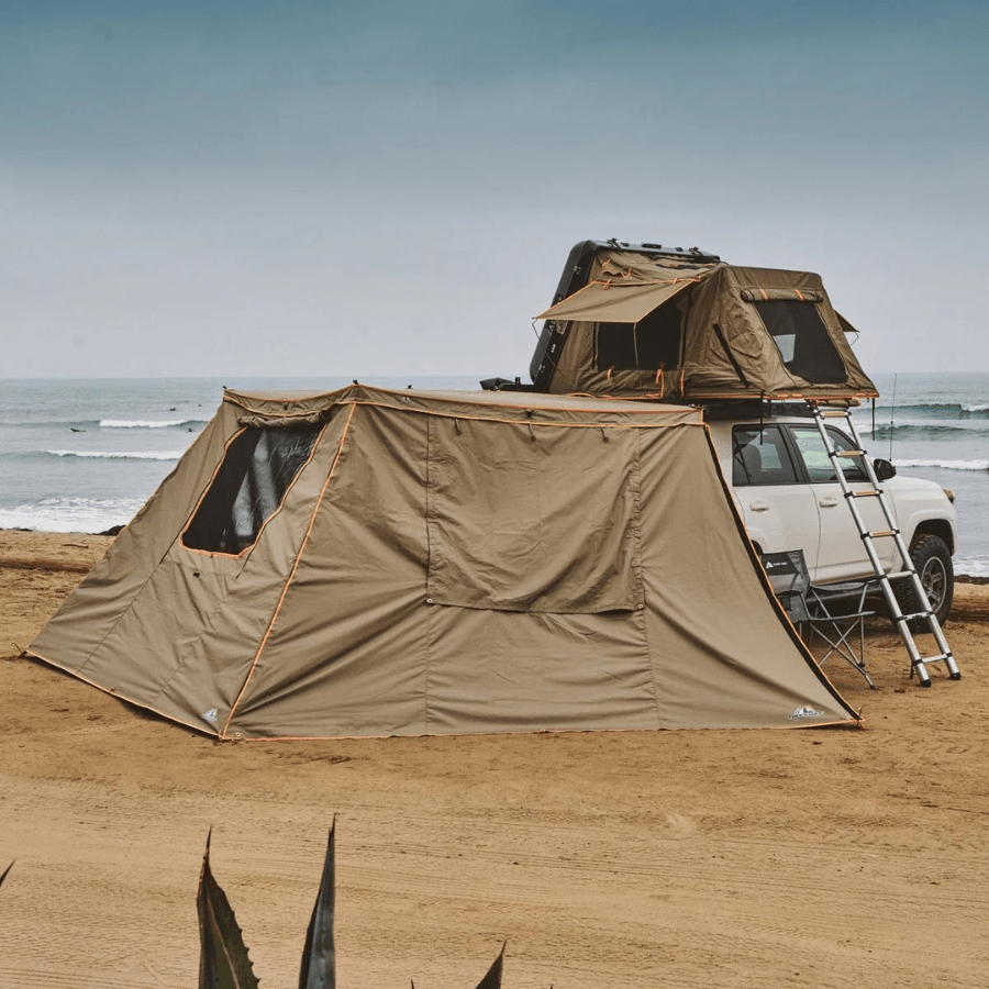 Tuff Stuff Overland 270 Degree Awning Shade Walls, fits Compact Only, 2 Walls, Olive, Pack 2 - Beyond The Grid Overland