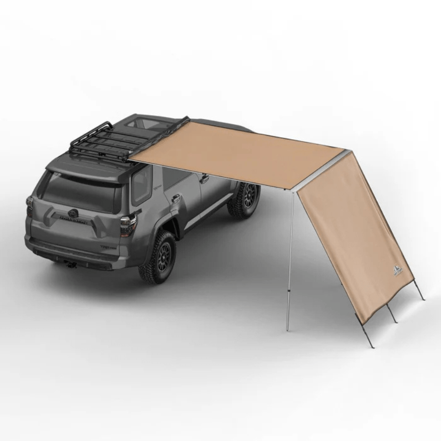 Tuff Stuff Overland Truck or Car Awning Shade Wall, 6.5x8 Feet, Poly - Cotton Ripstop - Beyond The Grid Overland