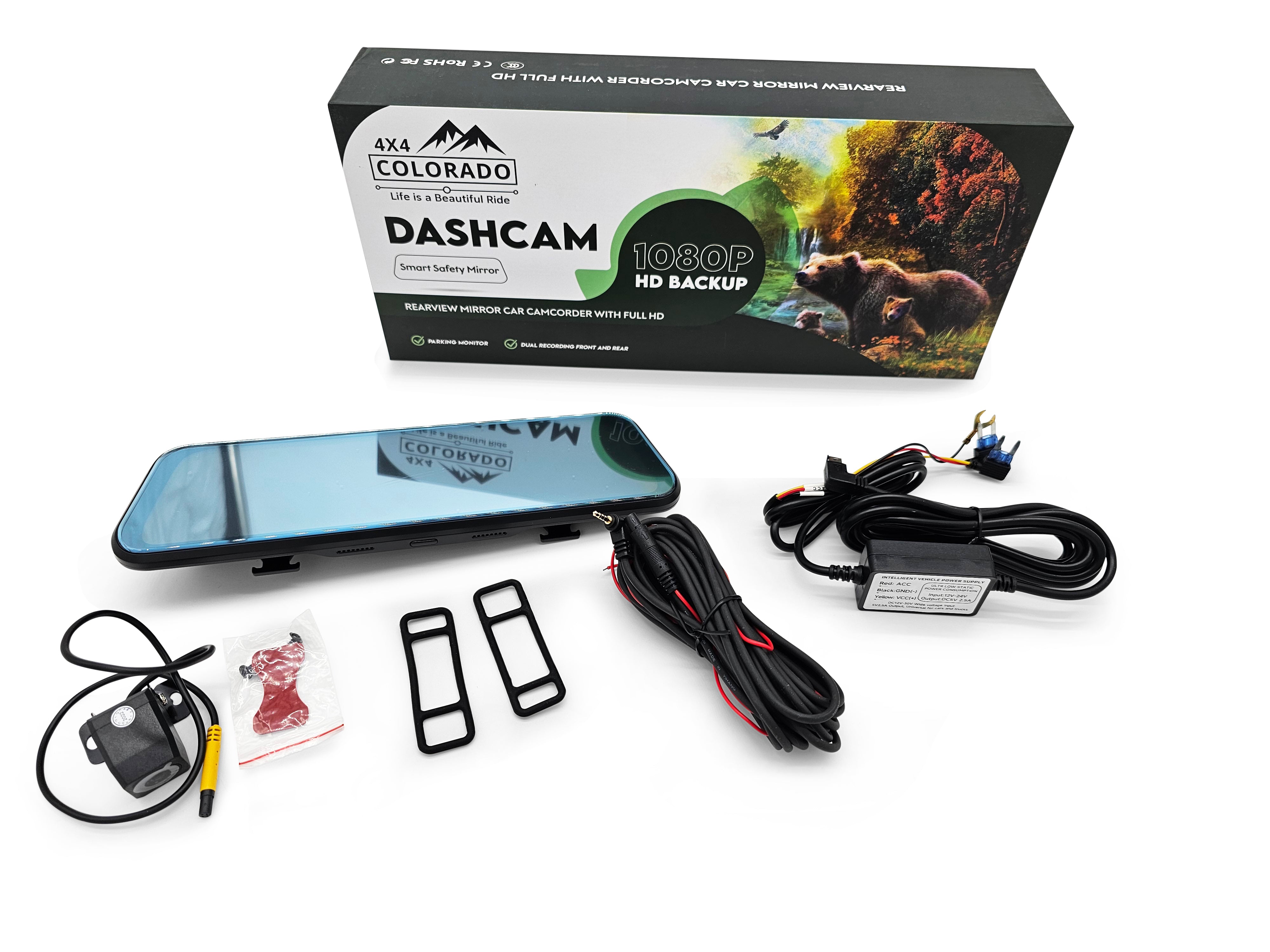 4X4 Colorado Digital Rearview Mirror & Dash Cam