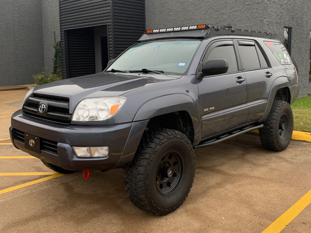 Cali Raised LED 2003-2009 TOYOTA 4RUNNER TRAIL EDITION BOLT ON ROCK SLIDERS driver side