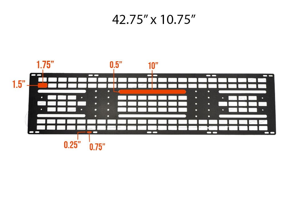 Cali Raised LED MOLLE Panel for Prinsu Roof Rack