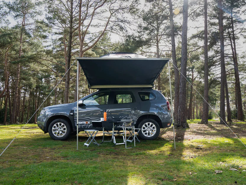 TentBox Universal Side Awning outdoor front view