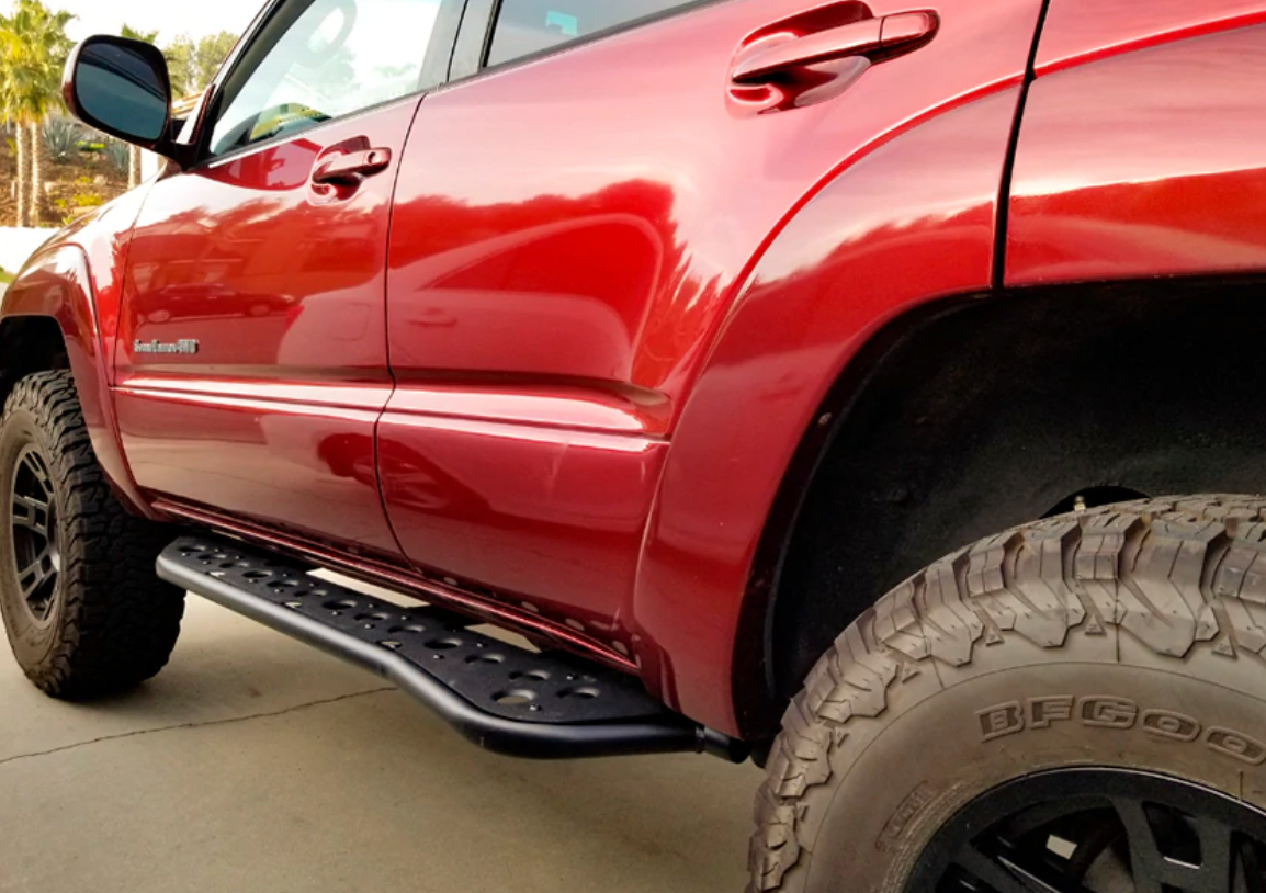 Cali Raised LED 2010-2024 TOYOTA 4RUNNER STEP EDITION BOLT ON ROCK SLIDERS