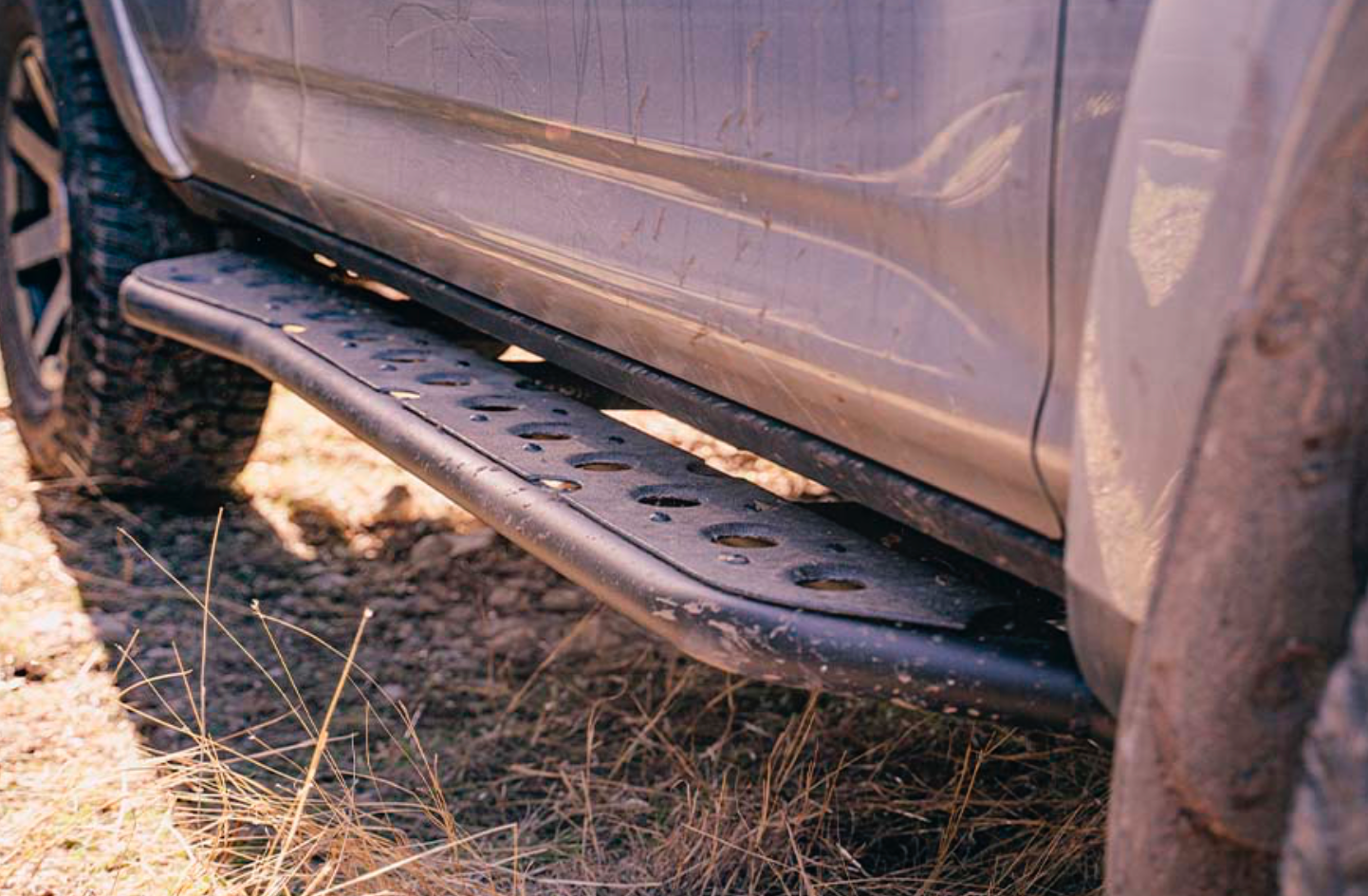 Cali Raised LED 2005-2023 TOYOTA TACOMA STEP EDITION ROCK SLIDERS top view