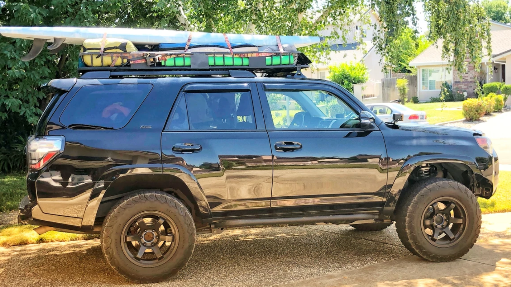 Cali Raised 2010-2024 TOYOTA 4RUNNER TRAIL EDITION BOLT ON ROCK SLIDERS passenger side