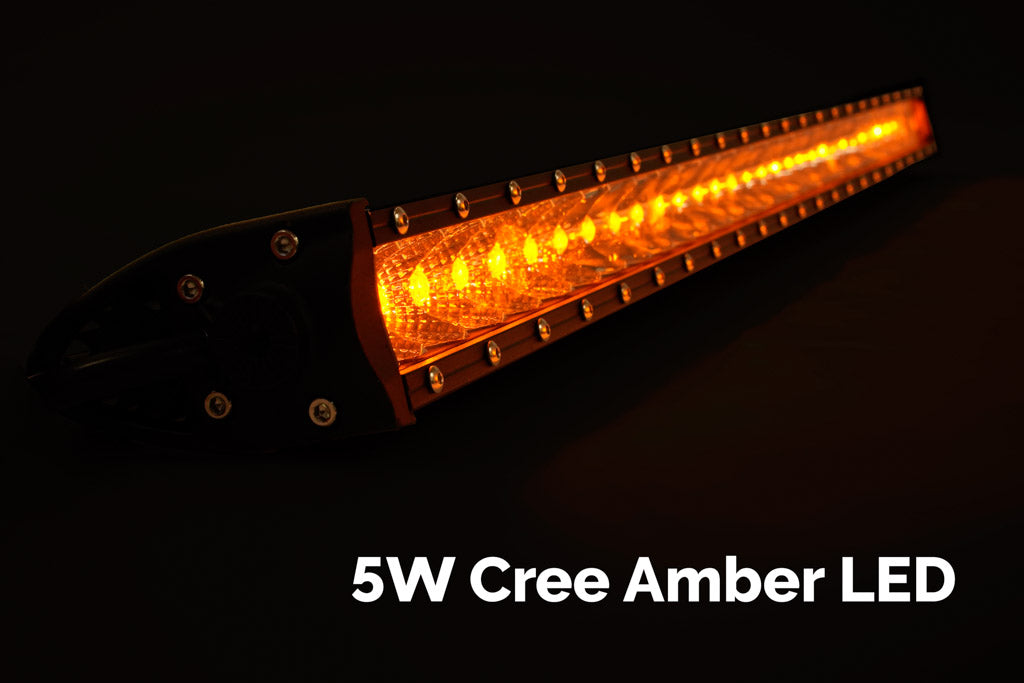 Slim Single Row LED Bar (Amber)