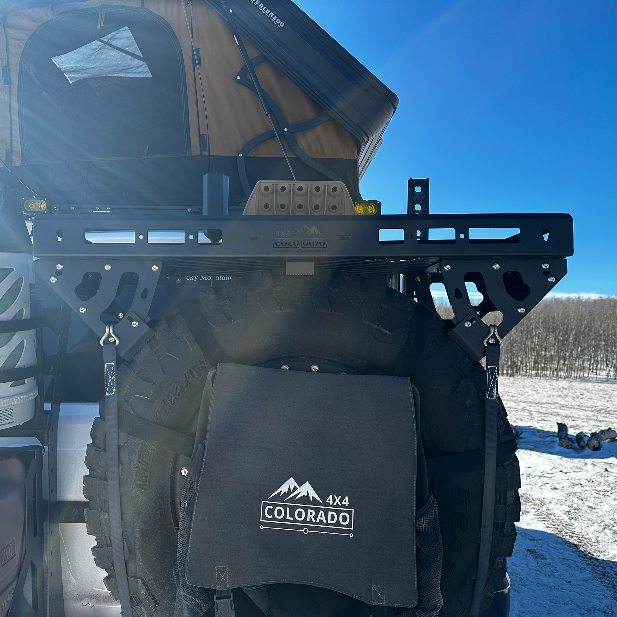 4x4 Colorado Spare Tire Utility Rack / Basket