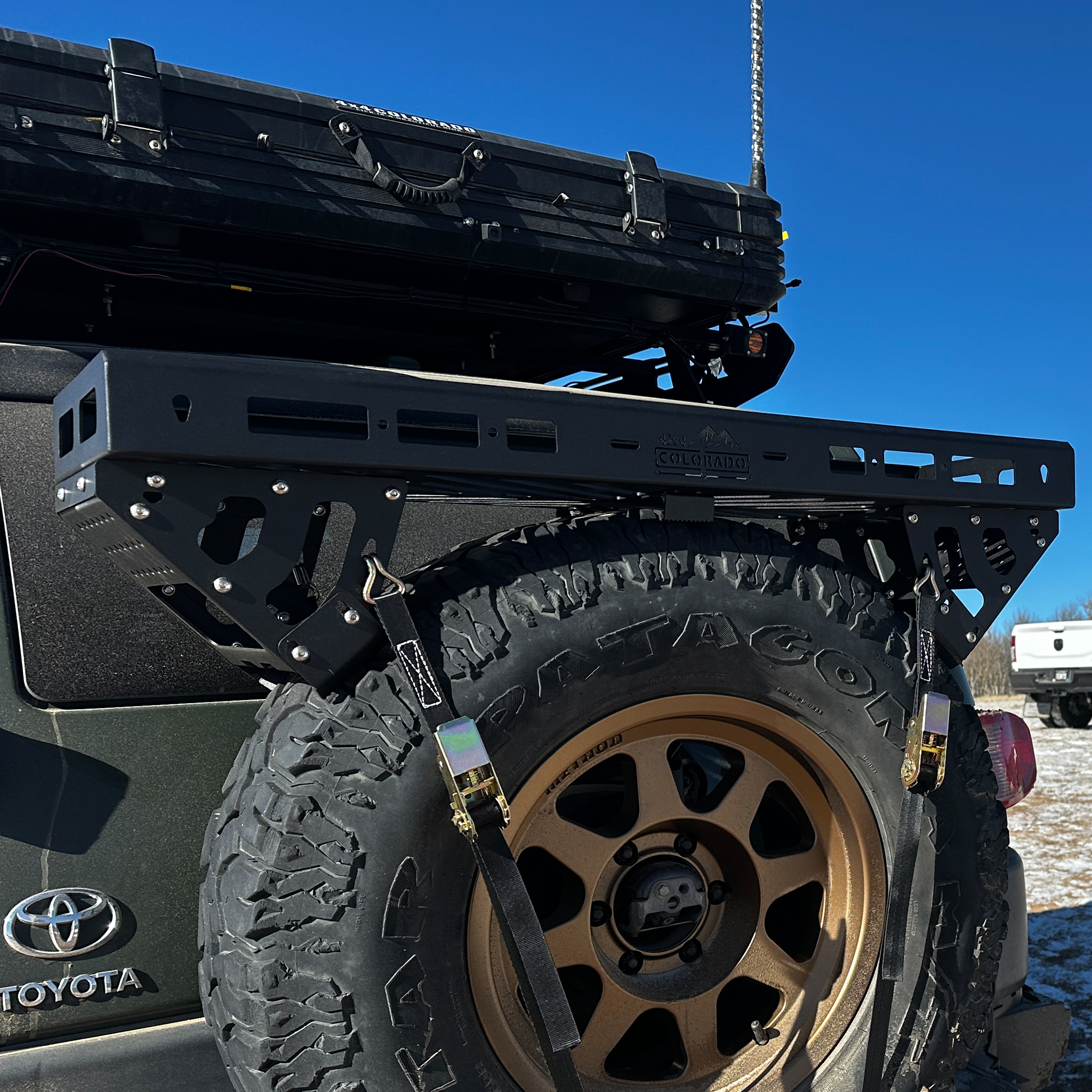 4x4 Colorado Spare Tire Utility Rack / Basket