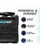 RinseKit Cube portable shower with UV resistant shell, long battery charge, and durable pump
