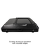 Black durable aluminum hardshell case with rounded edges on a white background