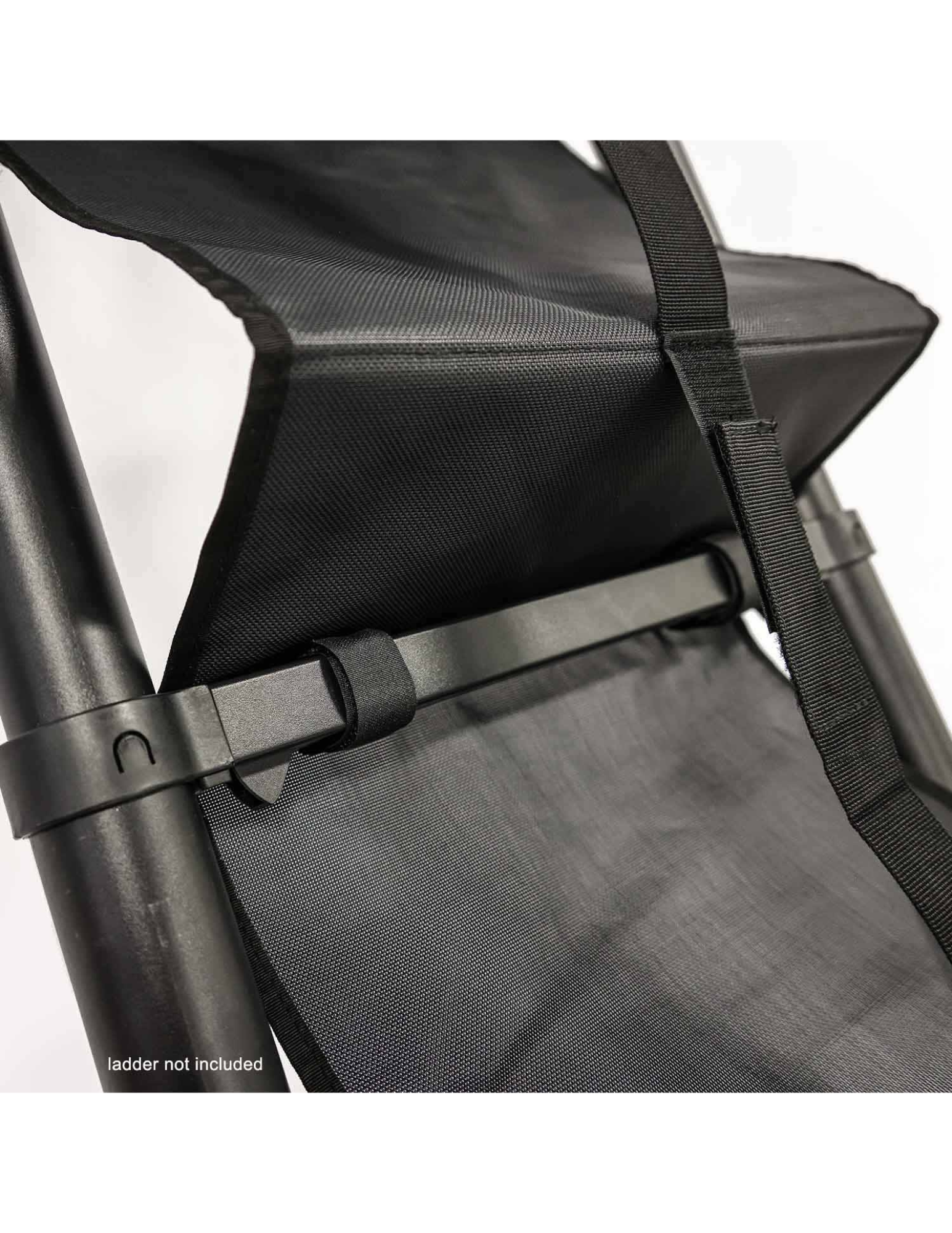 Close-up of ladder steps attachment velcro points 