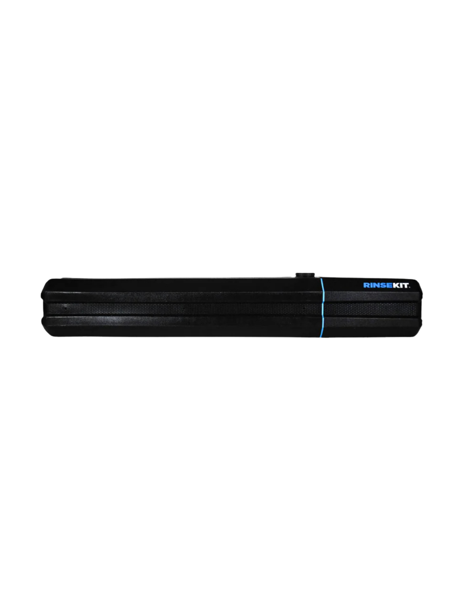 RinseKit rack shower side profile product image on black background for overland vehicles