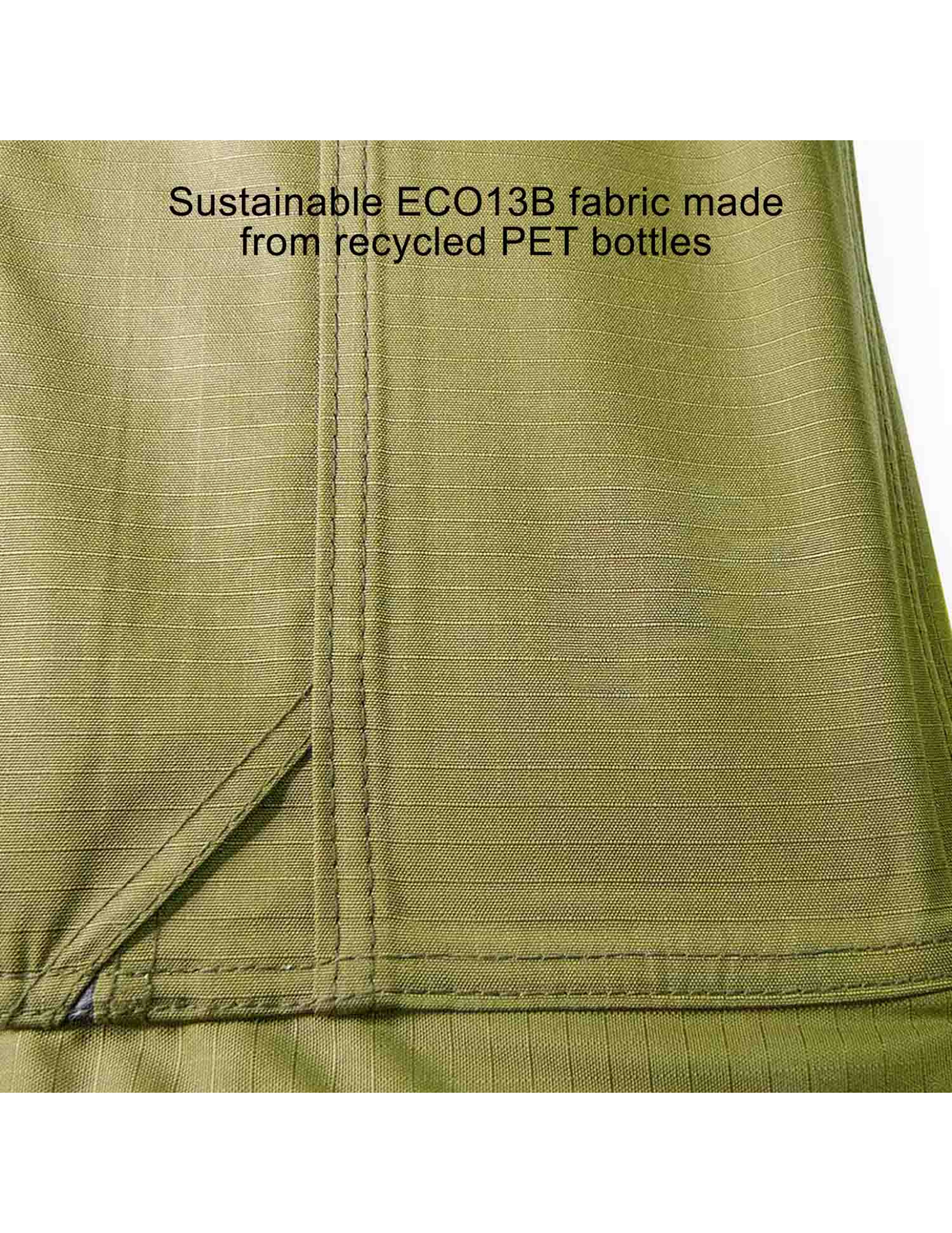 Close-up of ECO13B fabric made from recycled PET bottles