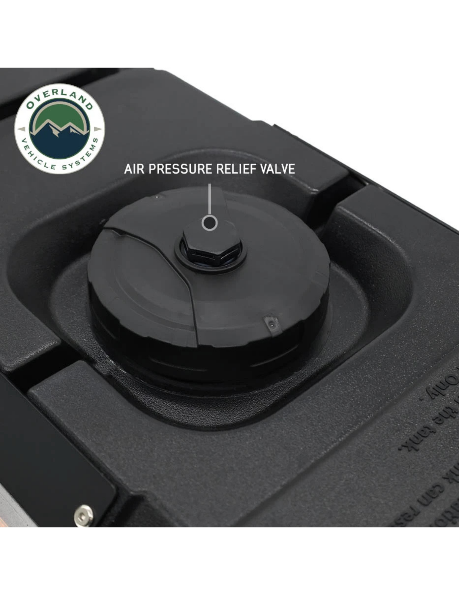 OVS electric shower tank air pressure relief valve on watertight fill cap