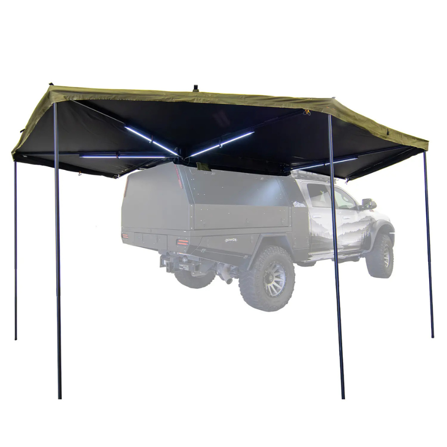 23ZERO Peregrine PRO 6 Arm Freestanding 270-Degree Awning 