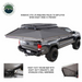 OVS HD Nomadic 270 LTE Awning - Passenger Side - Dark Gray with Black Travel Cover Universal without telescoping poles deployed