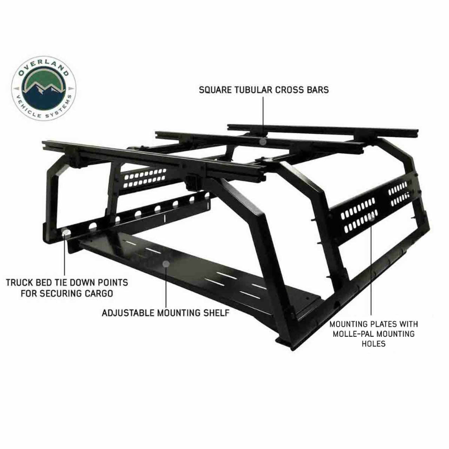 OVS Discovery Rack - Mid Size Truck Short Bed Application features