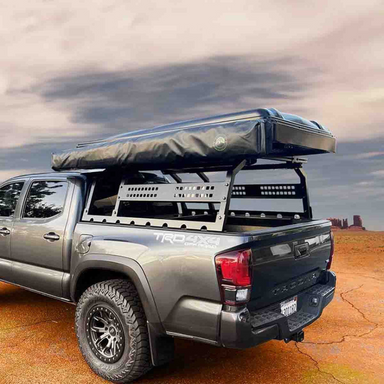 OVS Discovery Rack - Mid Size Truck Short Bed Application on tacoma with roof top tent