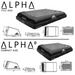 Tuff Stuff Overland Alpha Hardshell Rooftop Tent, ABS, 2-3 Person, Gray full dimensions 