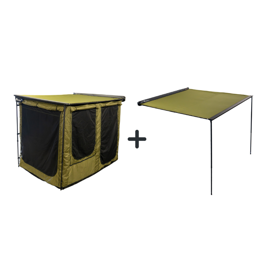 23ZERO Bushman 90” Straight Pull Awning 90″x 98″ With Room