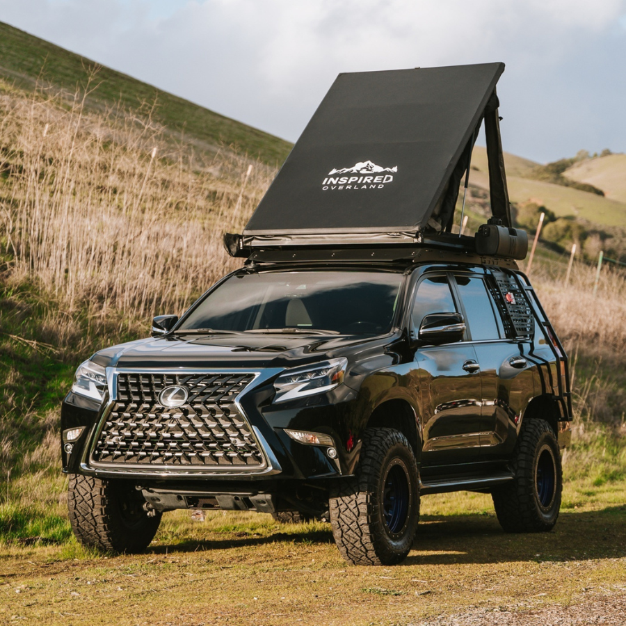 Inspired Overland Standard Lightweight Rooftop Tent on Lexus 