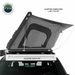 OVS HD Sidewinder Side Load Aluminum Hard Shell Roof Top Tent, Grey Body & Green Trim dimensions