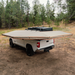 Tuff Stuff Overland 270 Degree Awning, Compact, Driver Side, C-Channel Aluminum, Olive top view outdoors