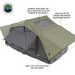 OVS HD Nomadic 3 Standard Soft Shell Roof Top Tent, Grey Body & Green Rainfly rainfly 