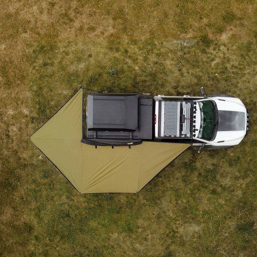 23ZERO Peregrine PRO 5 Arm 270 Degree Awning top view on truck