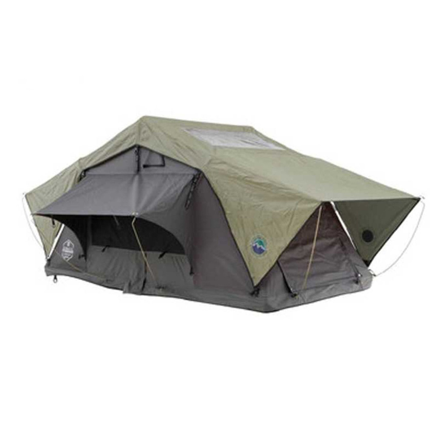 OVS HD Nomadic 3 Standard Soft Shell Roof Top Tent, Grey Body & Green Rainfly