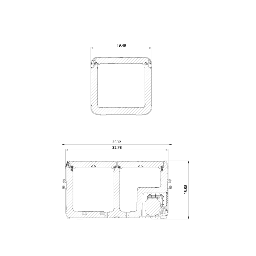 Dometic CFX3 75DZ dimensions