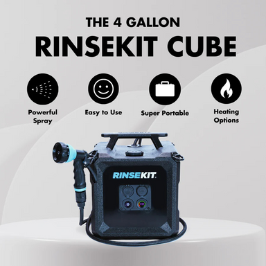 4 Gallon RinseKit Cube Portable Shower info