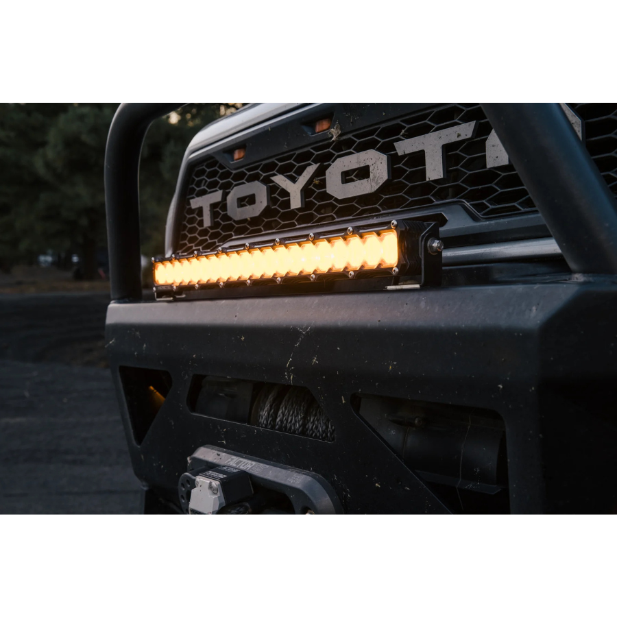 Heretic 6 Series Light Bar - 20 Inch on aftermarket bumper