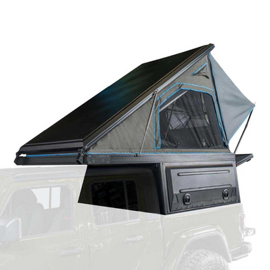 OVS MagPak - Camper Shell/Roof Top Tent Combo with Lights, Rear Molle Panel, Side Tie Downs, Front & Rear Windows