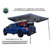 OVS HD Nomadic 270 LT Awning - Driver Side - Dark Gray With Black Travel Cover Universal with telescoping poles