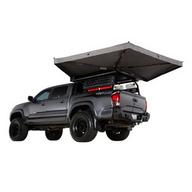 OVS HD Nomadic 270 LTE Awning - Driver Side - Dark Gray with Black Travel Cover Universal