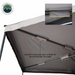 OVS HD Nomadic 270 LTE Awning - Driver Side - Dark Gray with Black Travel Cover Universal support pole velcro