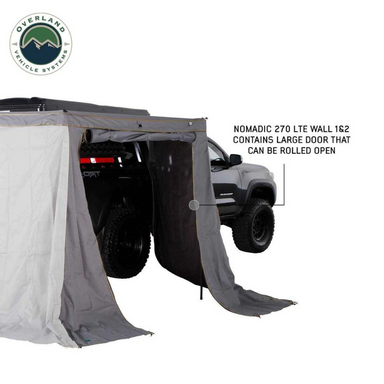 OVS HD Nomadic 270 LTE Awning Walls 1 and 2 - Passenger Side large door