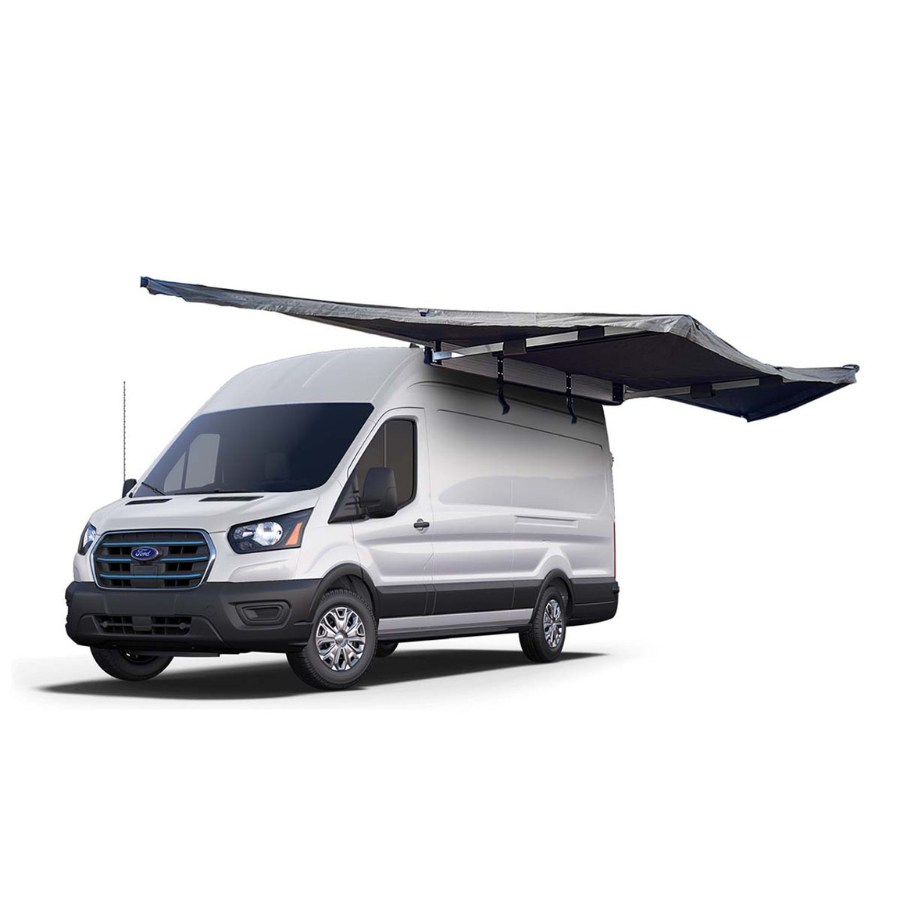 OVS HD Nomadic 180 Degree Awning with Bracket Kit for Mid - High Roofline Vans