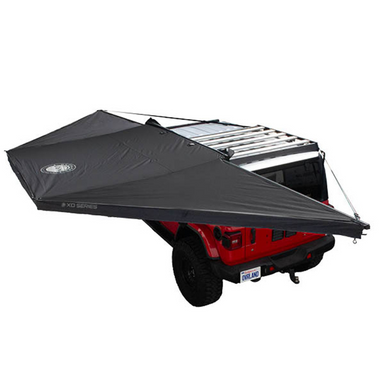 OVS XD Nomadic 180 - Awning, Universal, Black Body, Black Trim W/Black Travel Bag top view