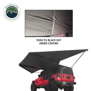 OVS XD Nomadic 180 - Awning, Universal, Black Body, Black Trim W/Black Travel Bag black out under coating 