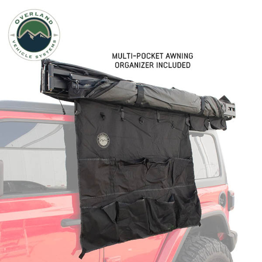 OVS XD Nomadic 180 - Awning, Universal, Black Body, Black Trim W/Black Travel Bag included awning organizer 