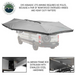 OVS HD Nomadic 270 Degree Driver Side Awning with Bracket Kit for Mid - High Roofline Vans without telescoping poles deployed 