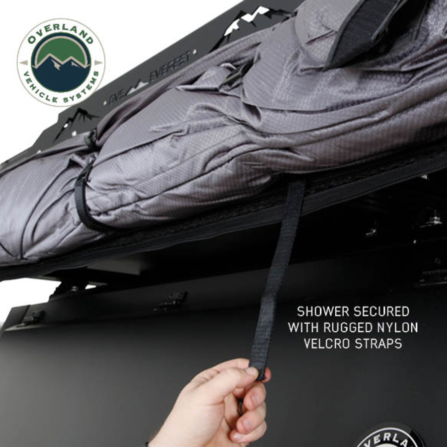 OVS HD Nomadic 2 Person Quick Deploying Car-Side Shower & Privacy Room Combo nylon velcro straps