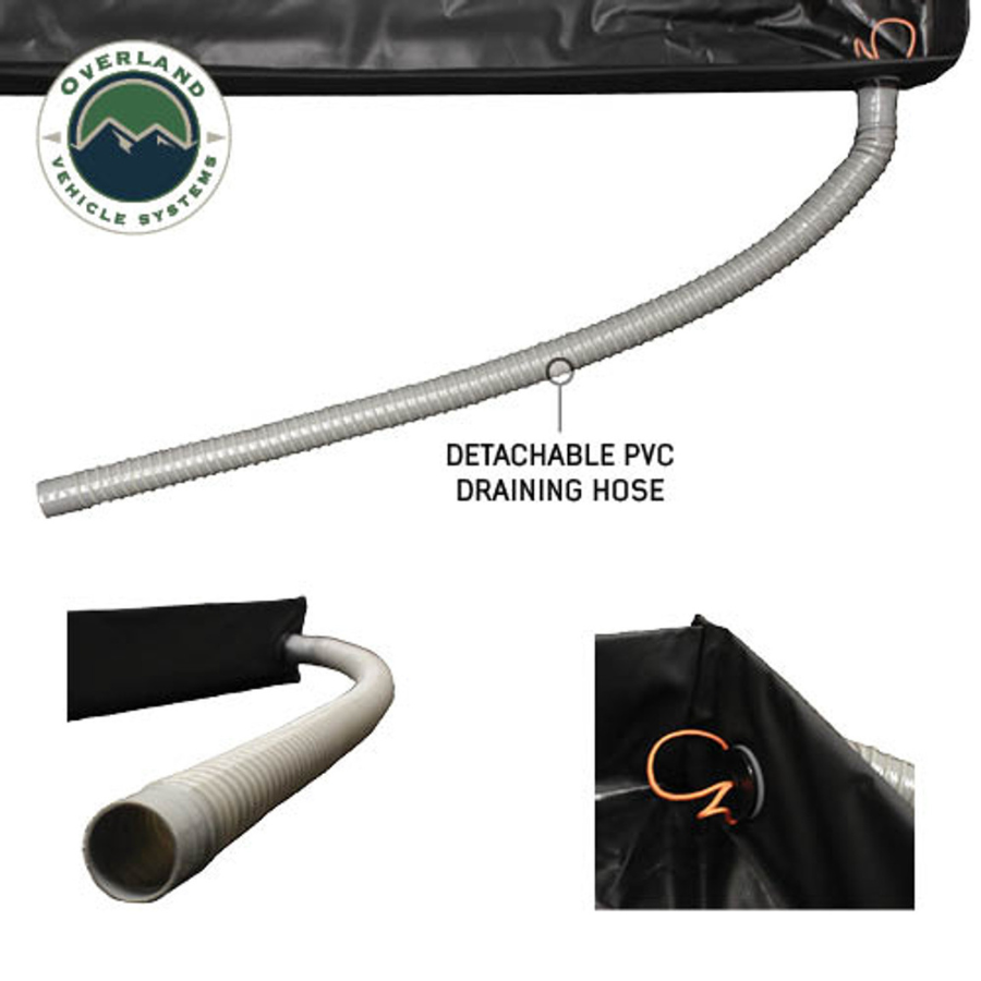 OVS HD Nomadic Shower - Double Shower Floor Basin detachable pvc draining hose