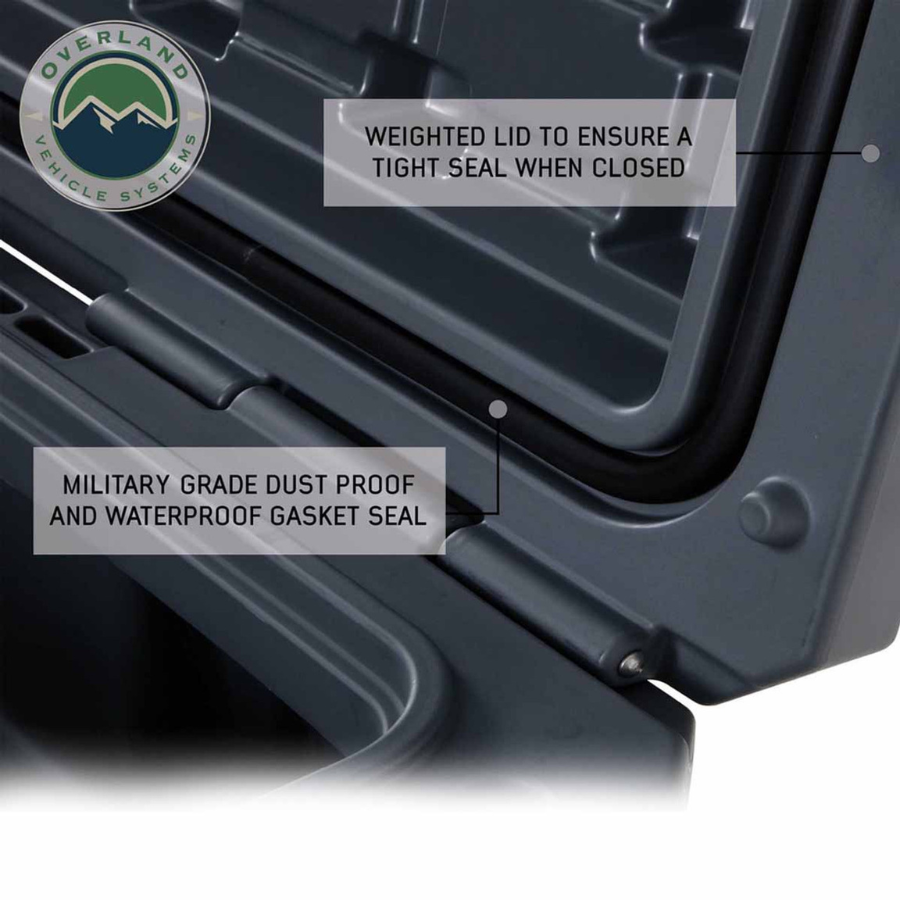 OVS D.B.S. - Dark Grey 117 QT Dry Box With Drain and Bottle Opener waterproof gasket 