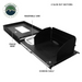 OVS Large Refrigerator Tray and Sink Slide - Black Powder Coat Universal info